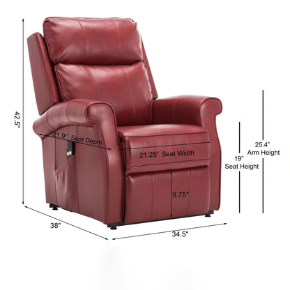 Landis Red Traditional Lift Chair image 7