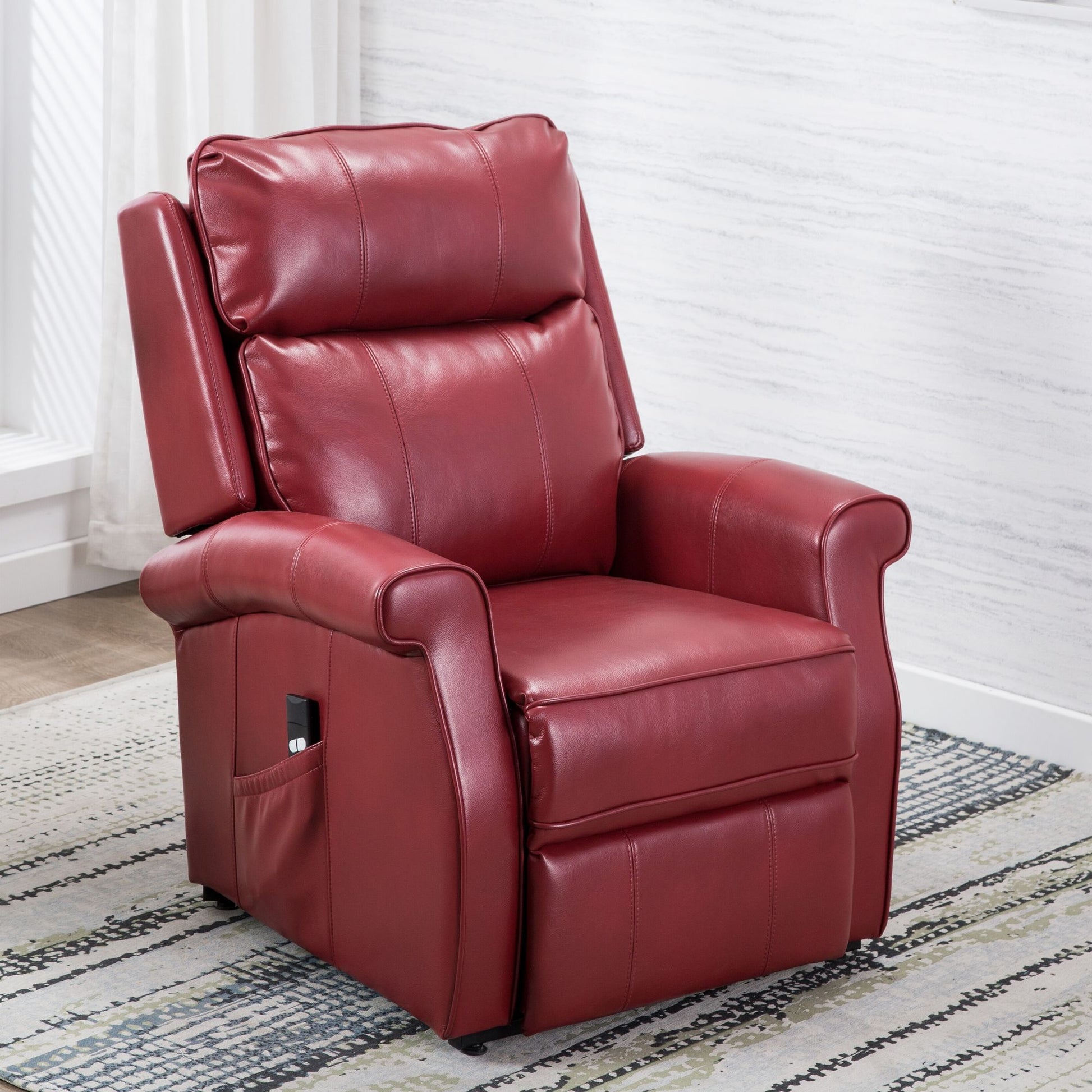 Landis Red Traditional Lift Chair image 5