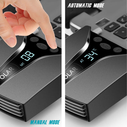 Laptop Fan Cooler with Temperature Display;  Rapid Cooling;  Auto-Temp Detection;  13 Wind Speed(2600-5000RPM);  Perfect image 3