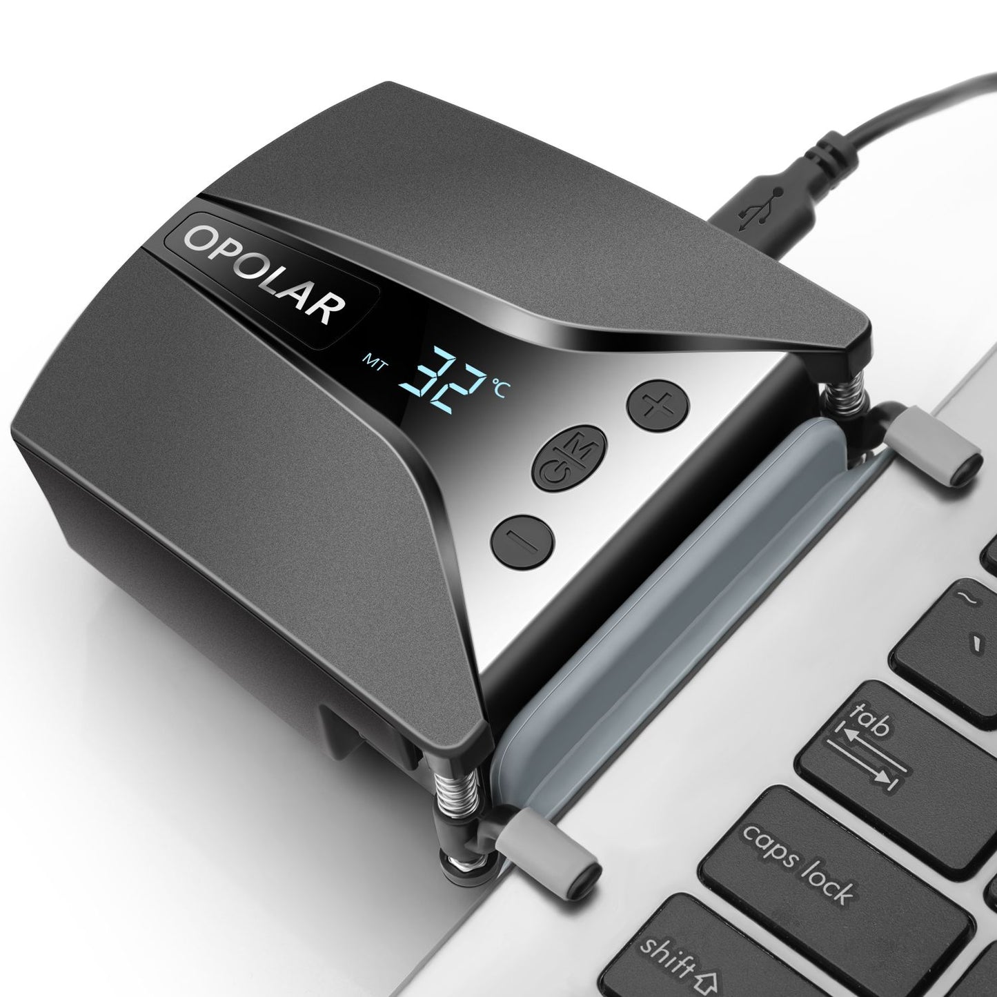 Laptop Fan Cooler with Temperature Display;  Rapid Cooling;  Auto-Temp Detection;  13 Wind Speed(2600-5000RPM);  Perfect image 1