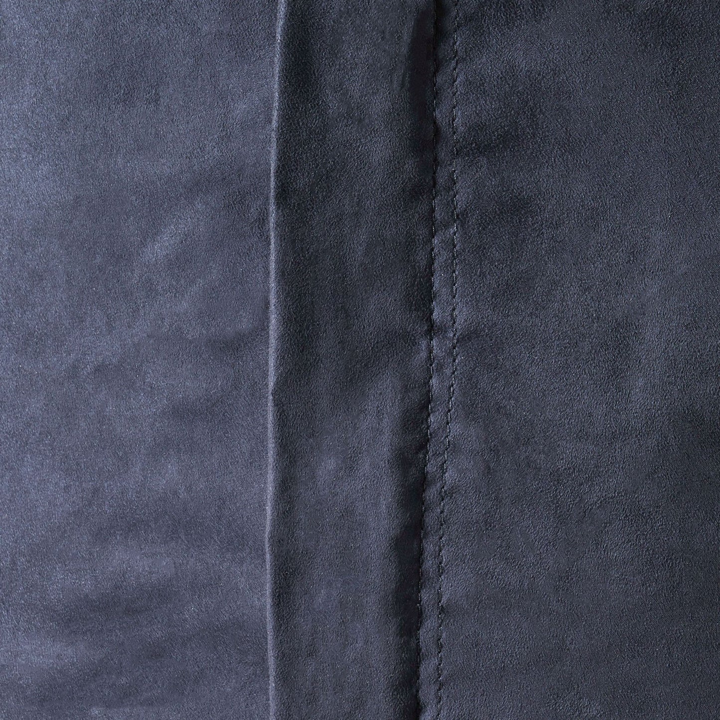 Lara 6.5 Foot Suede Cylindrical Bean Bag, Black image 2