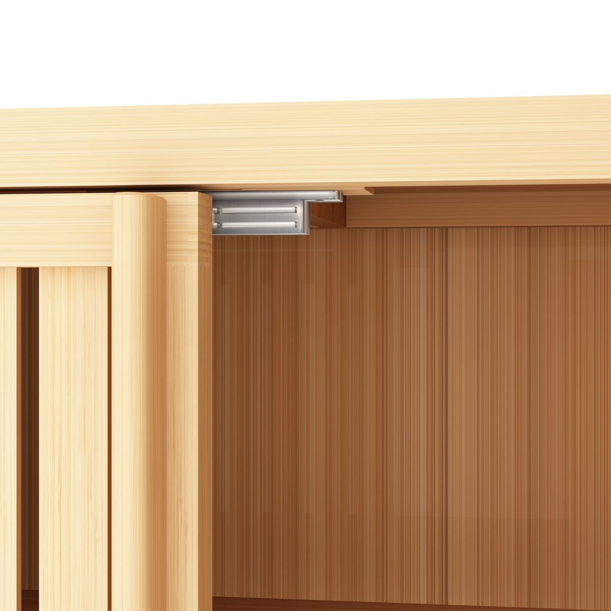 Large Capacity Bamboo Storage Cabinet Furniture for Bathroom Living Room Bathroom Bamboo Storage Cabinet With Shelves image 7