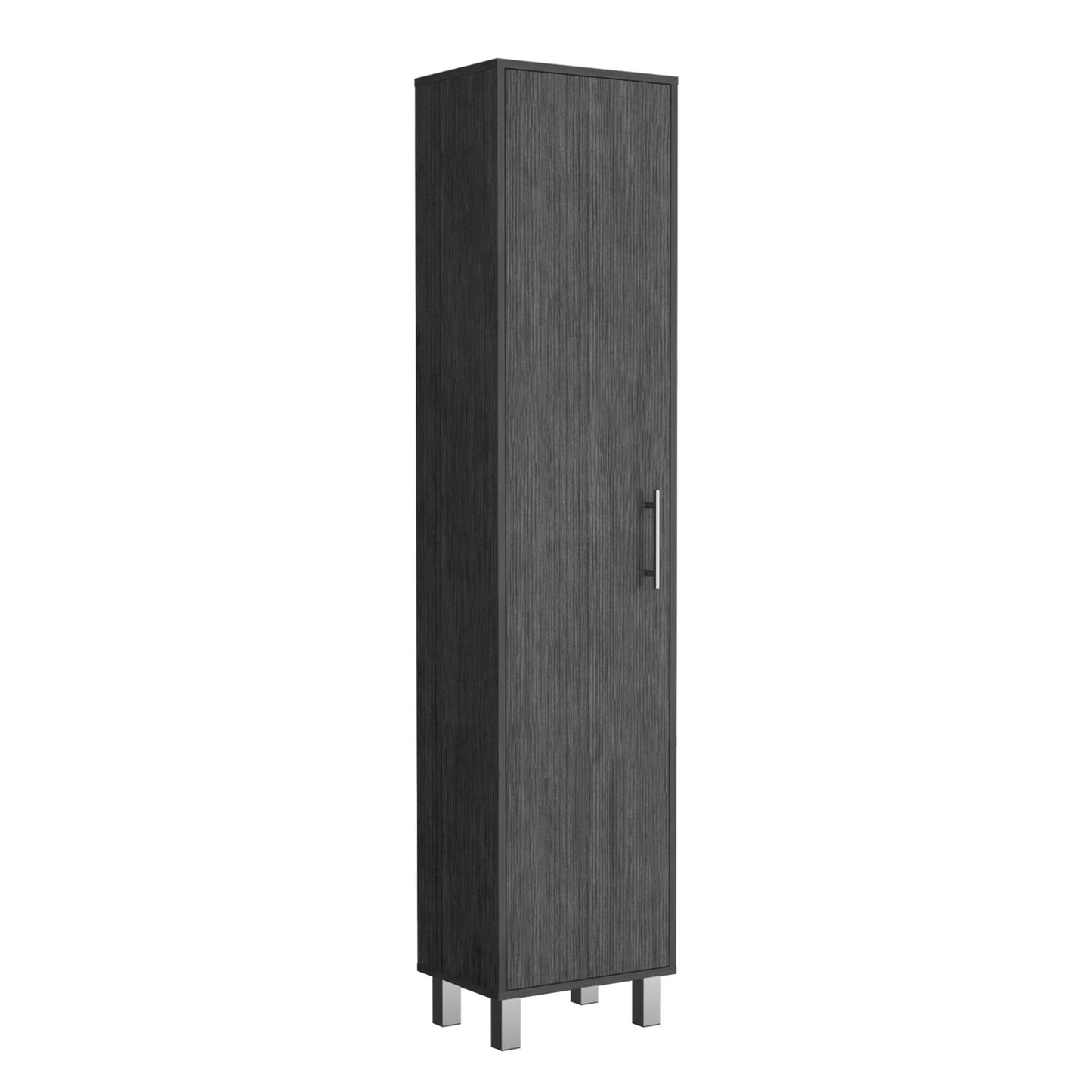 Laska Storage Cabinet, Broom Hangers, 1 Door image 6
