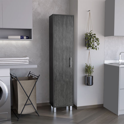 Laska Storage Cabinet, Broom Hangers, 1 Door image 1