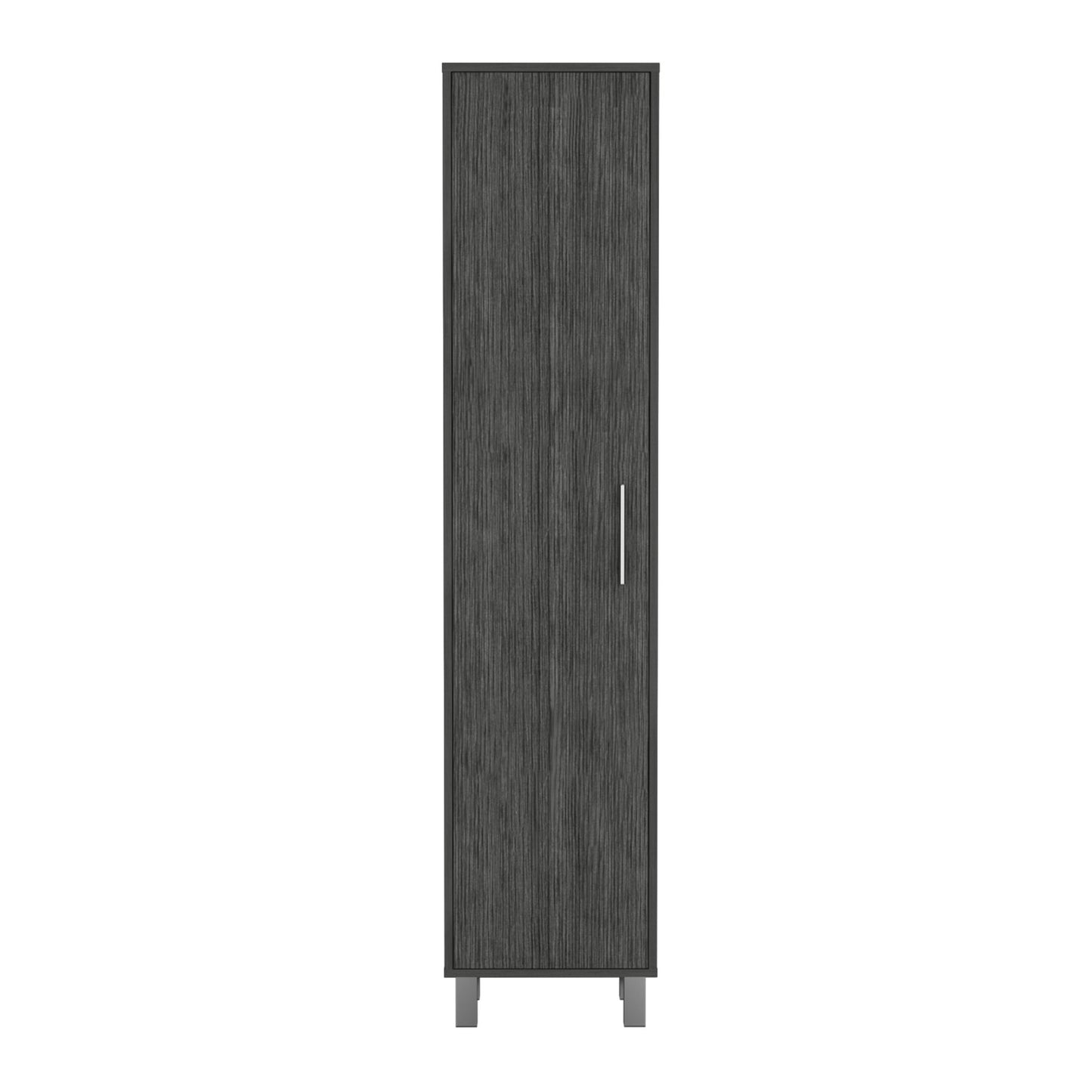 Laska Storage Cabinet, Broom Hangers, 1 Door image 2