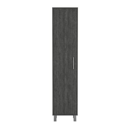 Laska Storage Cabinet, Broom Hangers, 1 Door image 2