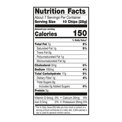 Late July Snacks - Tortilla Chips Dipper Sea Salt - Case Of 9 - 7.4 Oz image 2