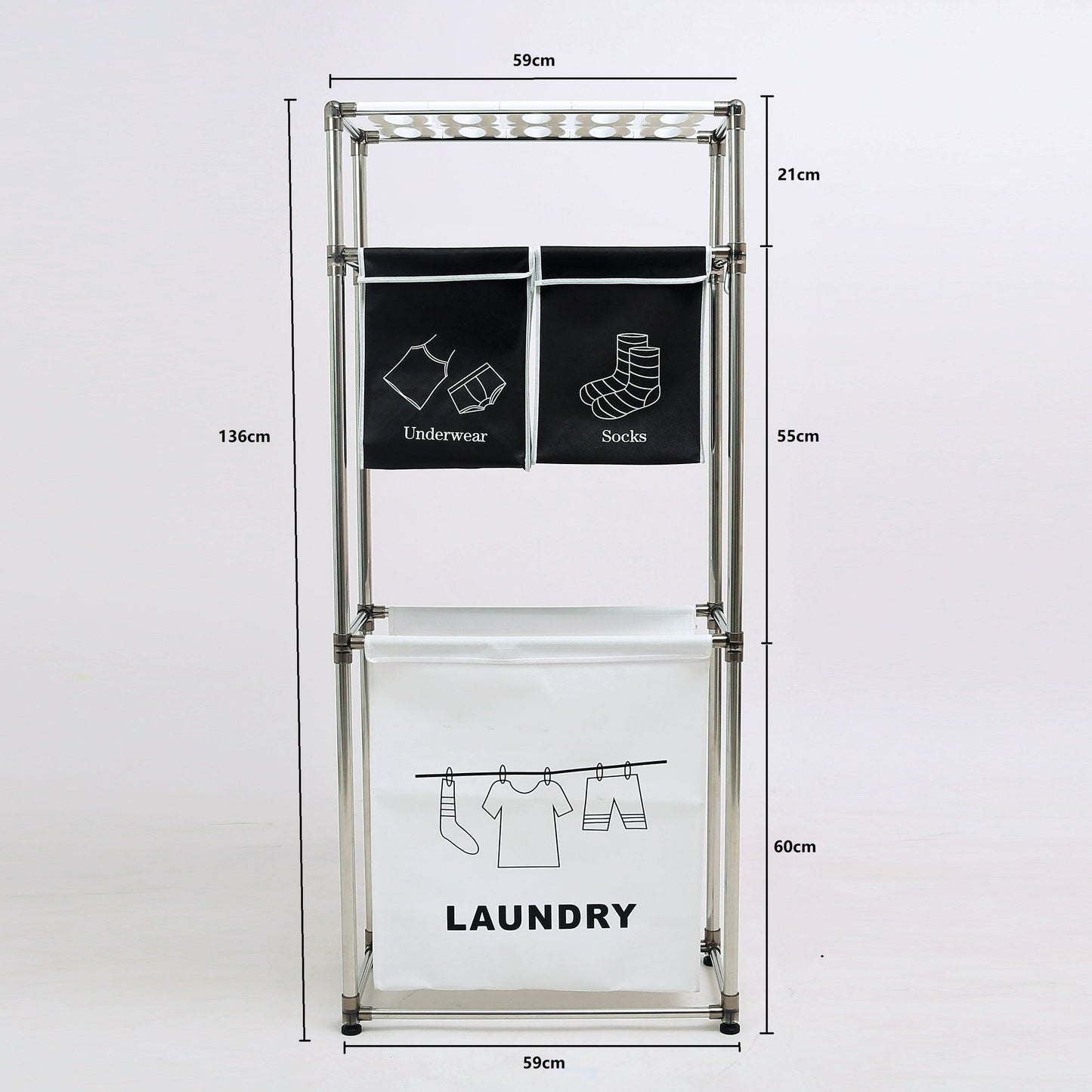 Laundry Sorter on Wheels - Mobility Feature
