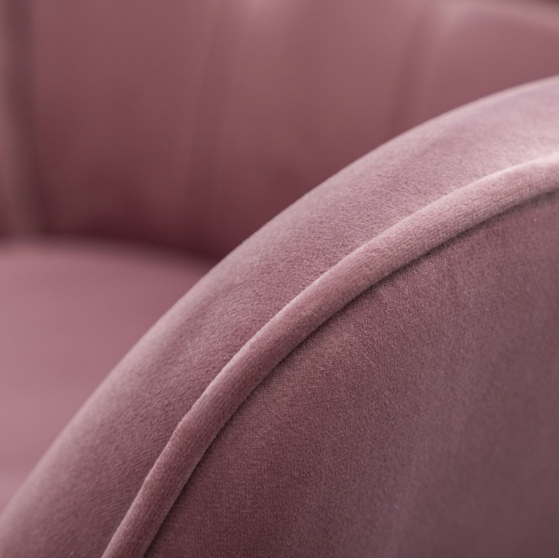 Leiria Contemporary Silky Velvet Tufted Accent Chair with Ottoman, Mauve image 8