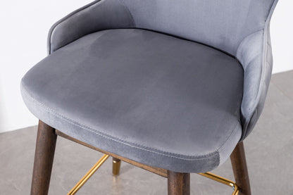 Leland Fabric Upholstered Counter Height Wingback Stools, Set of 2, Gray image 10