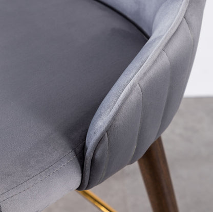 Leland Fabric Upholstered Counter Height Wingback Stools, Set of 2, Gray image 8