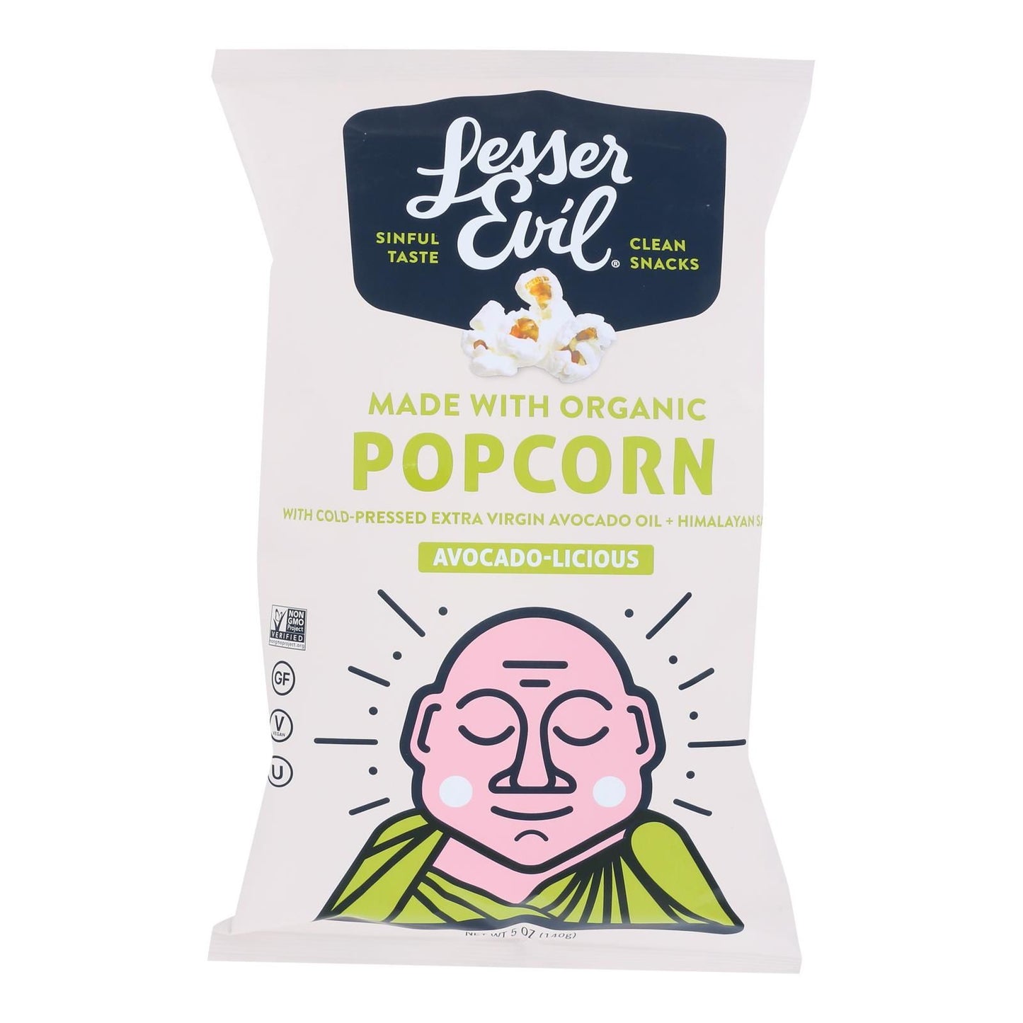 Lesser Evil - Popcorn Avocado-licious - Case Of 12-4.6 Oz image 1