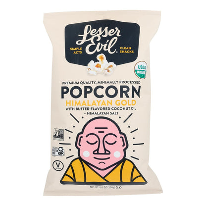 Lesser Evil - Popcorn Himlyn Gold - Case Of 12-4.6 Oz image 1