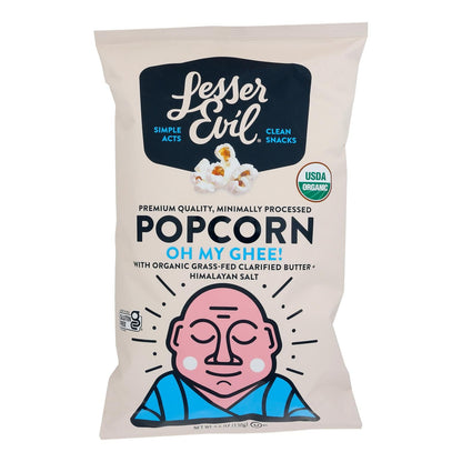 Lesser Evil - Popcorn Oh My Ghee - Case Of 12-4.6 Oz image 1