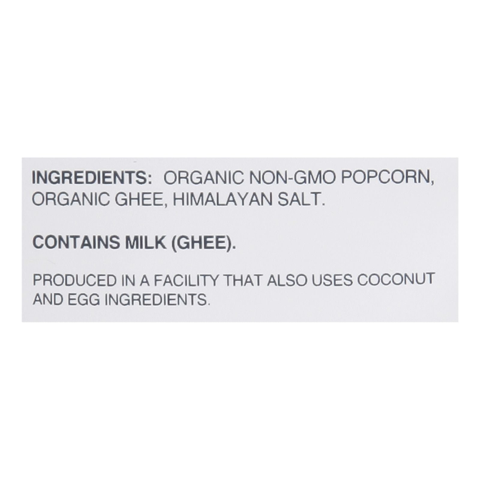 Lesser Evil - Popcorn Oh My Ghee - Case Of 12-4.6 Oz image 3