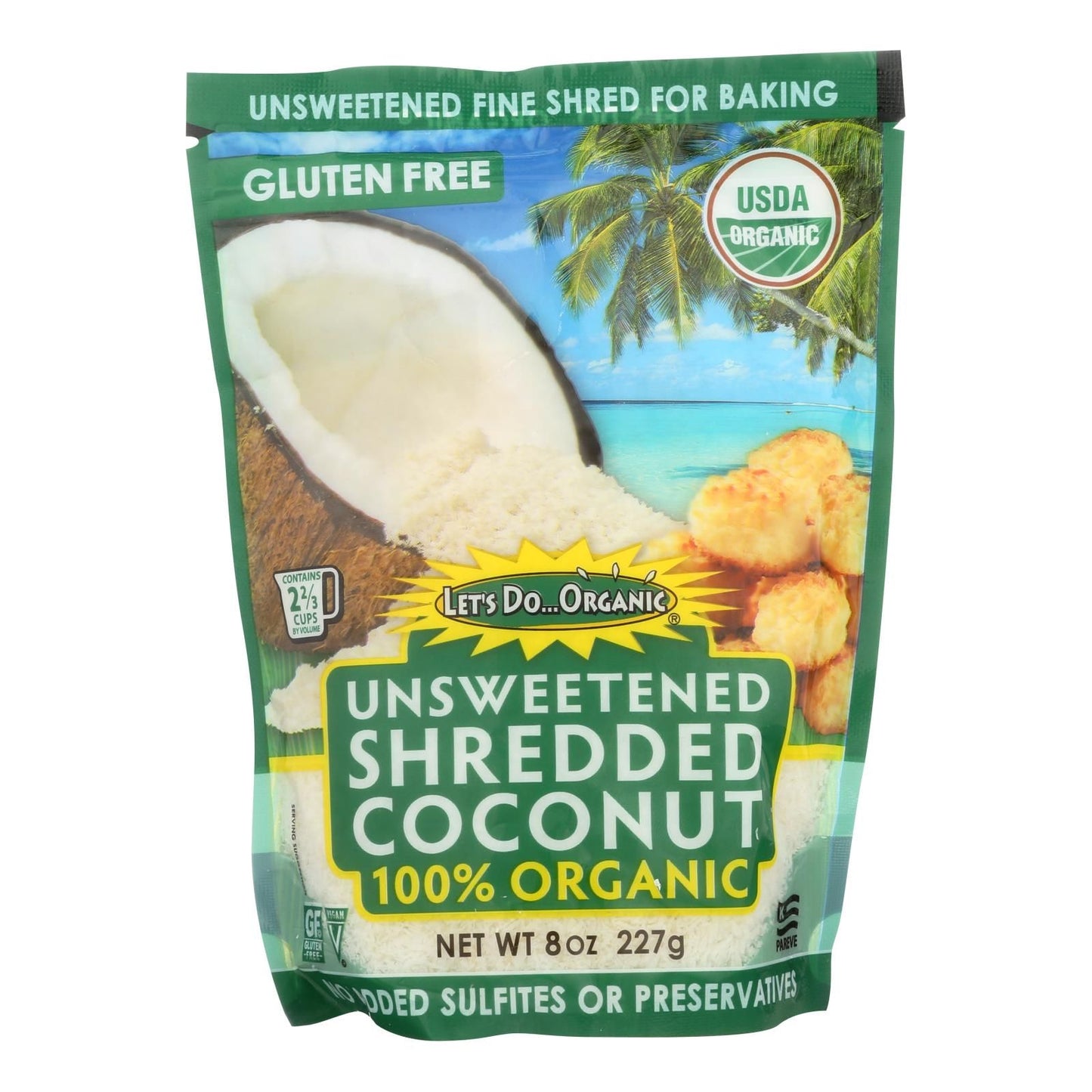 Let's Do Organics Organic Shredded - Coconut - Case Of 12 - 8 Oz. image 2
