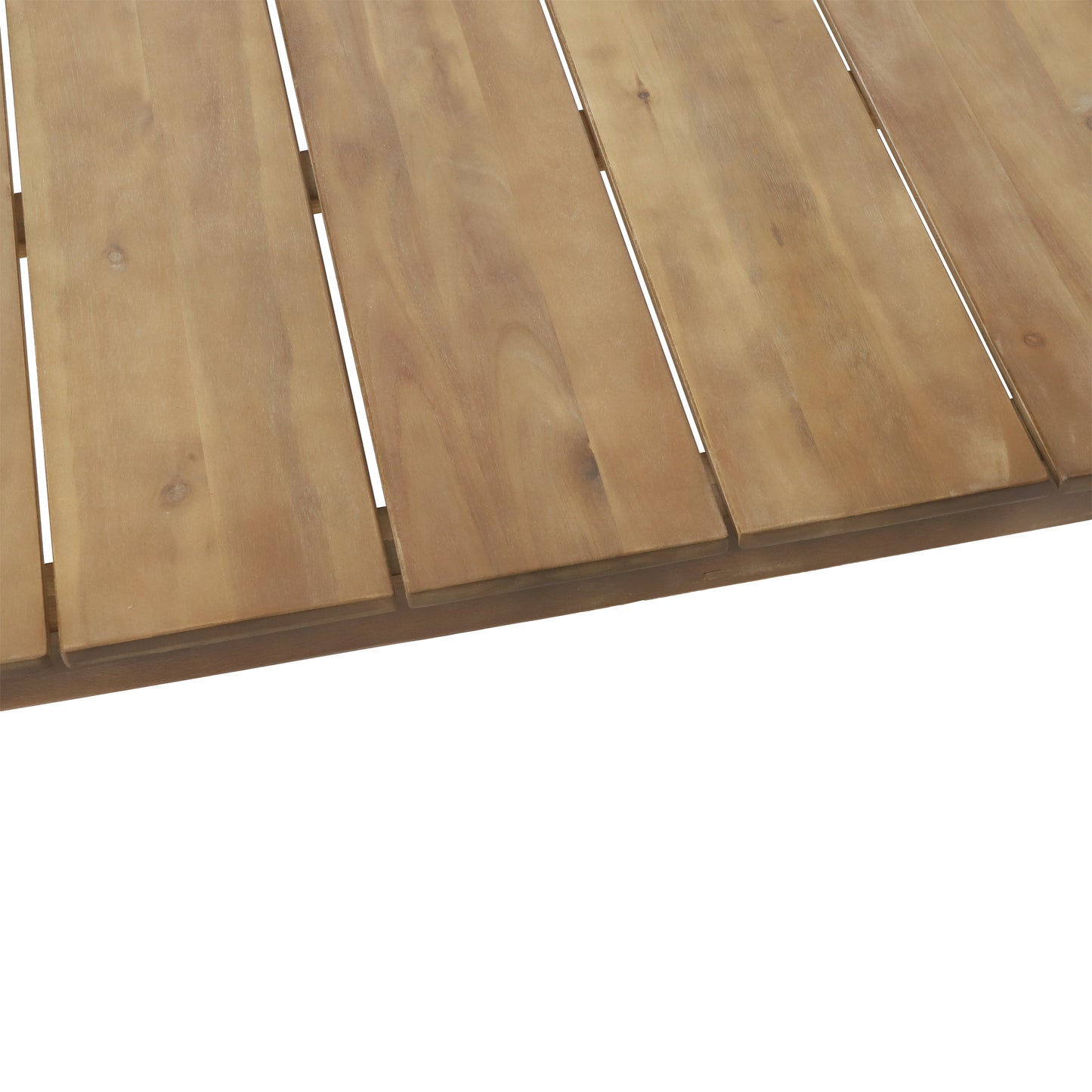 Acacia Wood Outdoor Coffee Table, Light Brown, 14'' H X 23.5'' W X 39.5'' L image 10