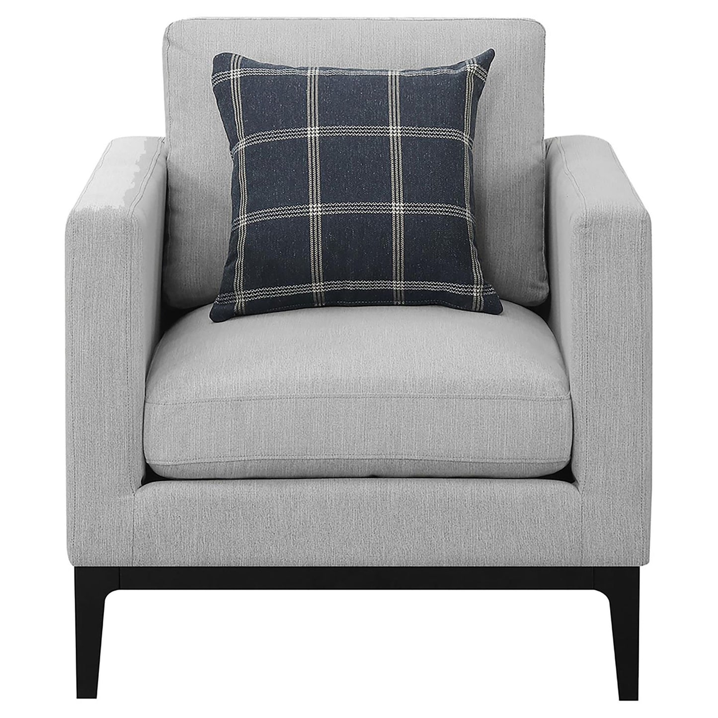 Light Grey Cushion Back Chair image 3