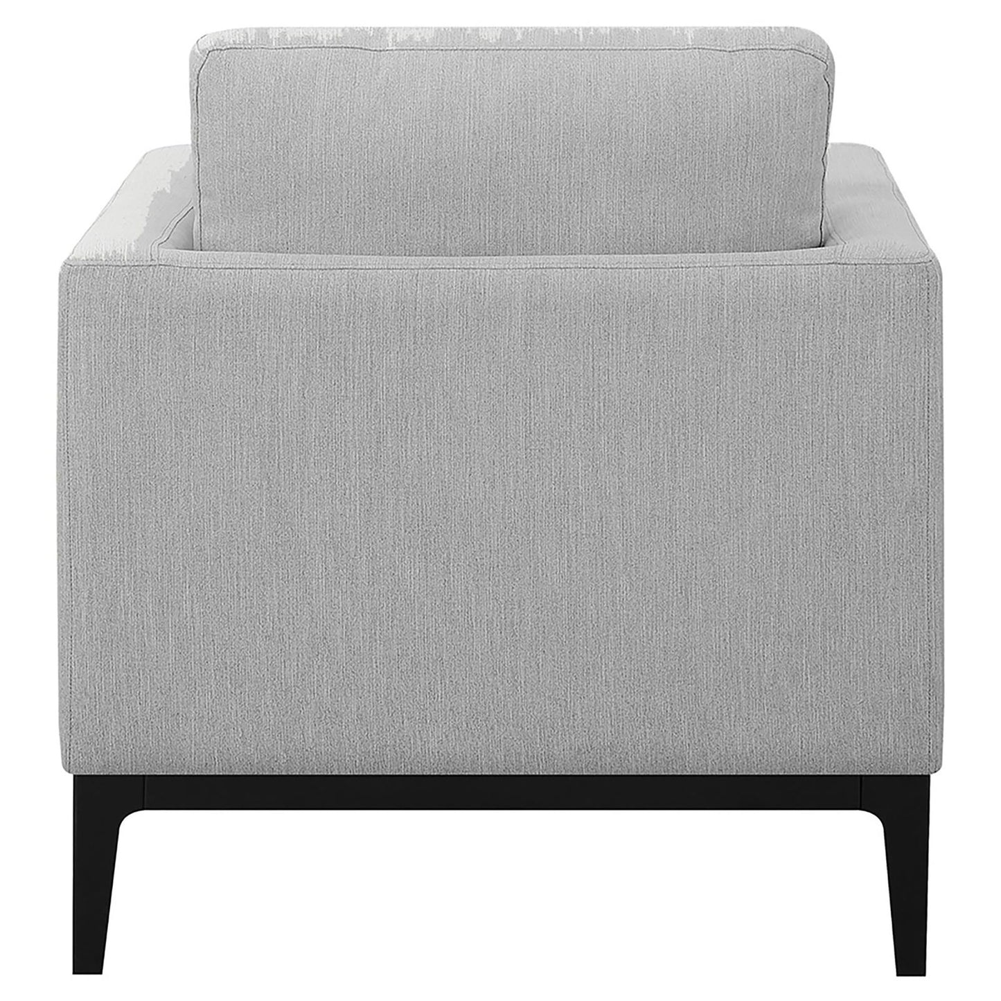 Light Grey Cushion Back Chair image 6
