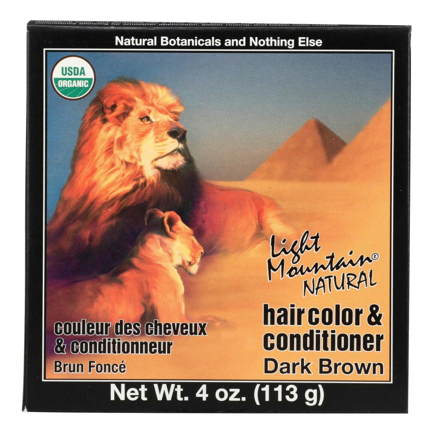 Light Mountain Organic Hair Color And Conditioner - Dark Brown - 4 Oz image 2
