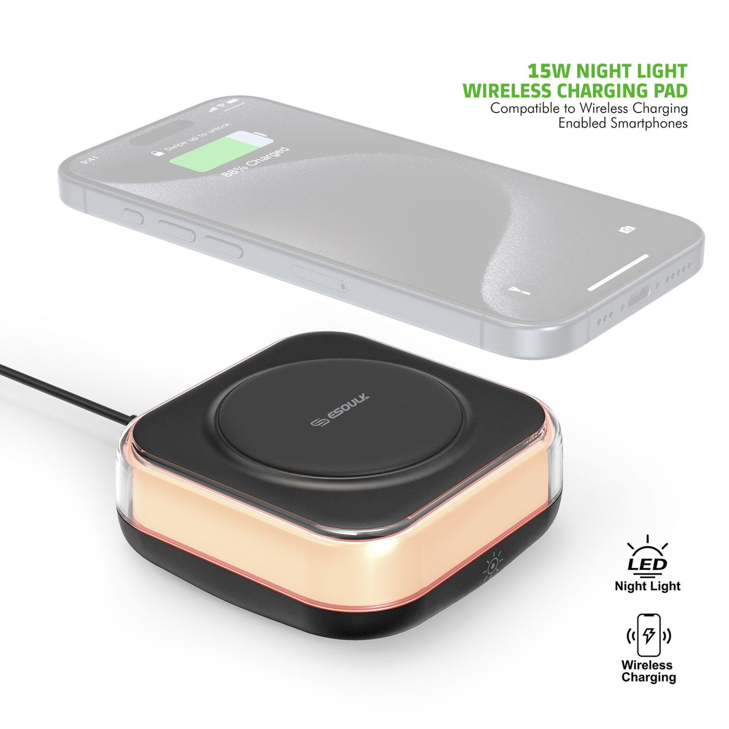 Light + Power + Sleep Wireless Charger image 3