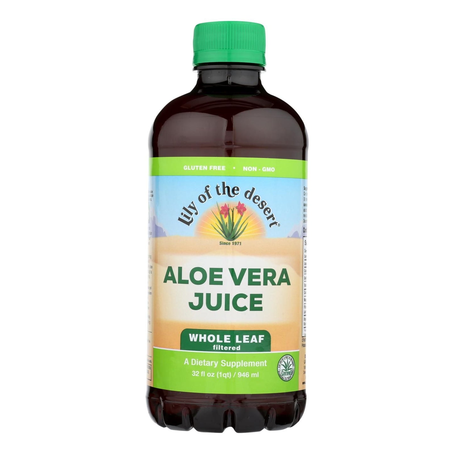 Lily Of The Desert - Aloe Vra Juice Whole Leaf - 1 Each -32 Fz image 1