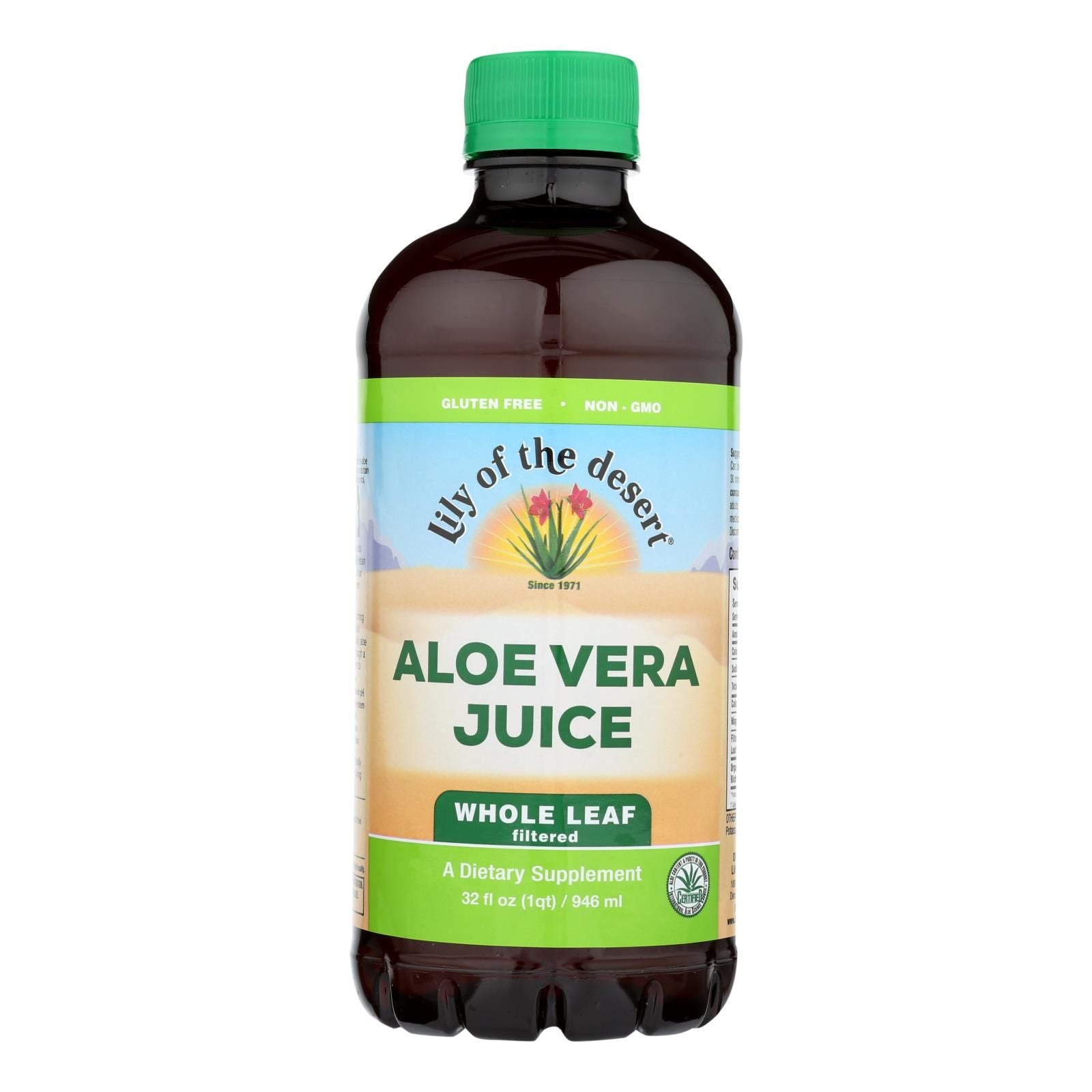 Lily Of The Desert - Aloe Vra Juice Whole Leaf - 1 Each -32 Fz image 1