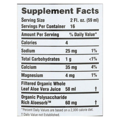 Lily Of The Desert - Aloe Vra Juice Whole Leaf - 1 Each -32 Fz image 3