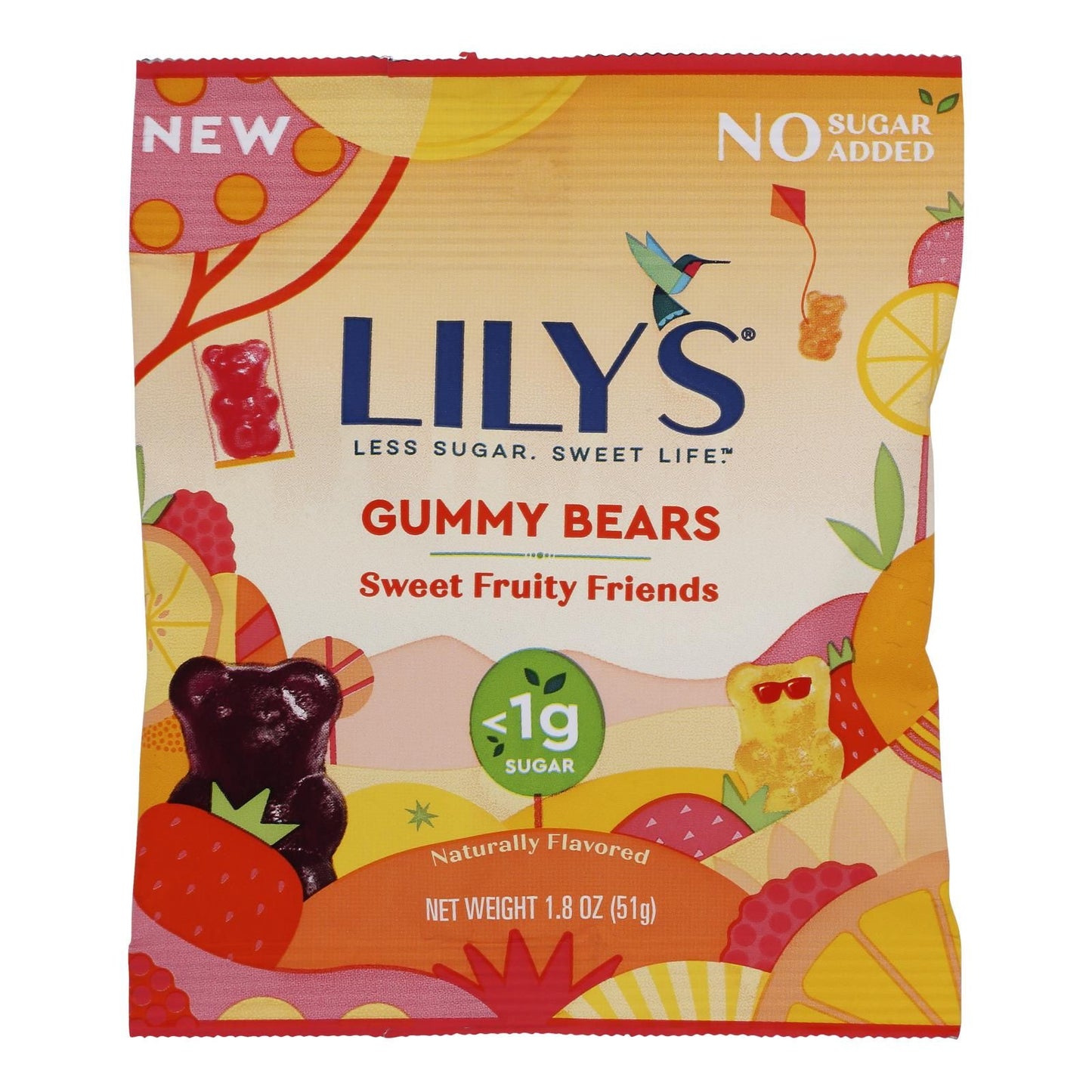 Lilys - Gummy Bears Sweet Fruit - Case Of 12-1.8 Oz image 1