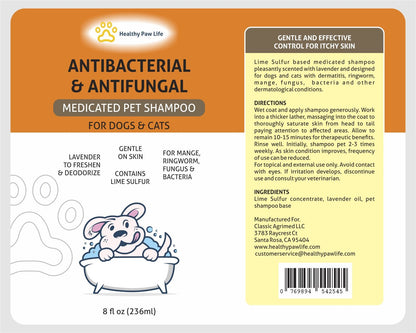 Lime Sulfur Pet Shampoo - Pet Care and Veterinary Solution for Itchy and Dry Skin - Safe for Dog;  Cat;  Puppy;  Kitten; image 5