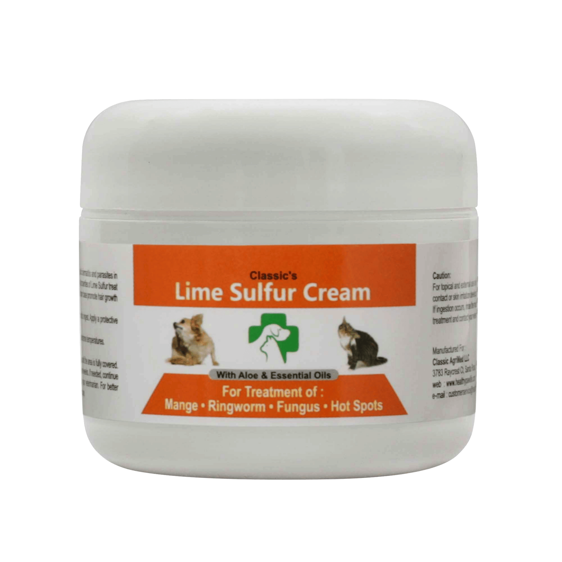 Lime Sulfur Pet Skin Cream - Pet Care and Veterinary Treatment for Itchy and Dry Skin - Safe Solution for Dog;  Cat;  Pu image 1