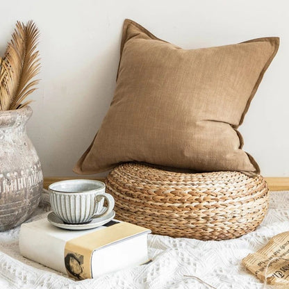 Linen Throw pillow; 18x18 inch Linen Accent Pillow image 7