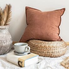 Linen Throw pillow; 18x18 inch Linen Accent Pillow image 15