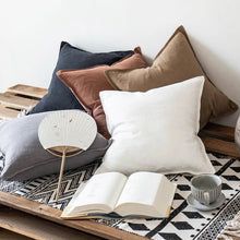 Linen Throw pillow; 18x18 inch Linen Accent Pillow image 20