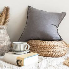 Linen Throw pillow; 18x18 inch Linen Accent Pillow image 14
