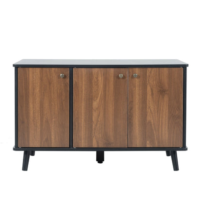 Litter Box Enclosure, Cat Litter Box Furniture with Hidden Plug, 3 Doors,Indoor Cat Washroom Storage Bench Side Table Ca image 8