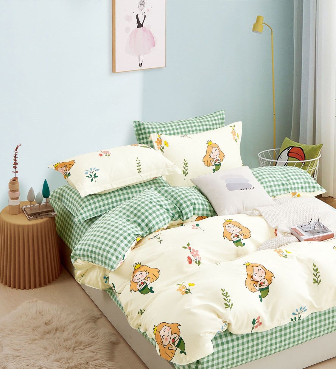 Little Mermaid 100% Cotton Comforter Set image 1