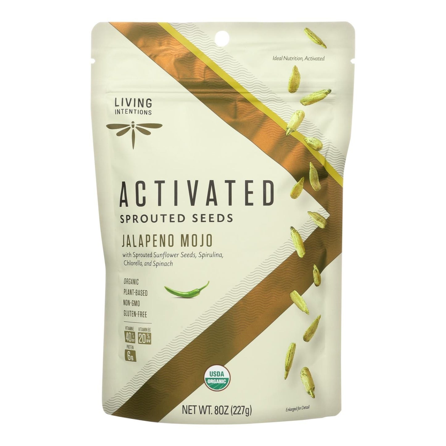 Living Intentions Organic Sprouted Seeds - Sunflower And Greens - Case Of 6 - 8 Oz. image 1