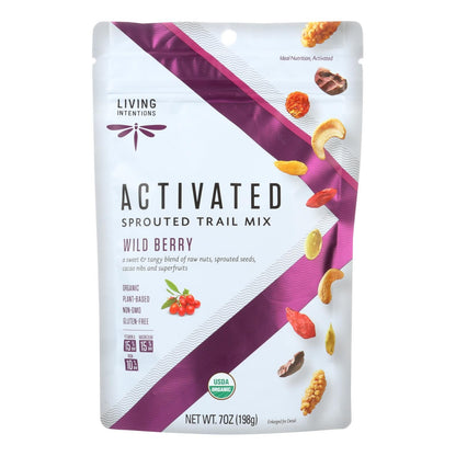 Living Intentions Organic Sprouted Trail Mix - Wild Berry - Case Of 6 - 7 Oz. image 1