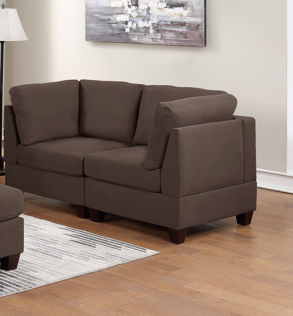Corner wedge sofa with cushion close up