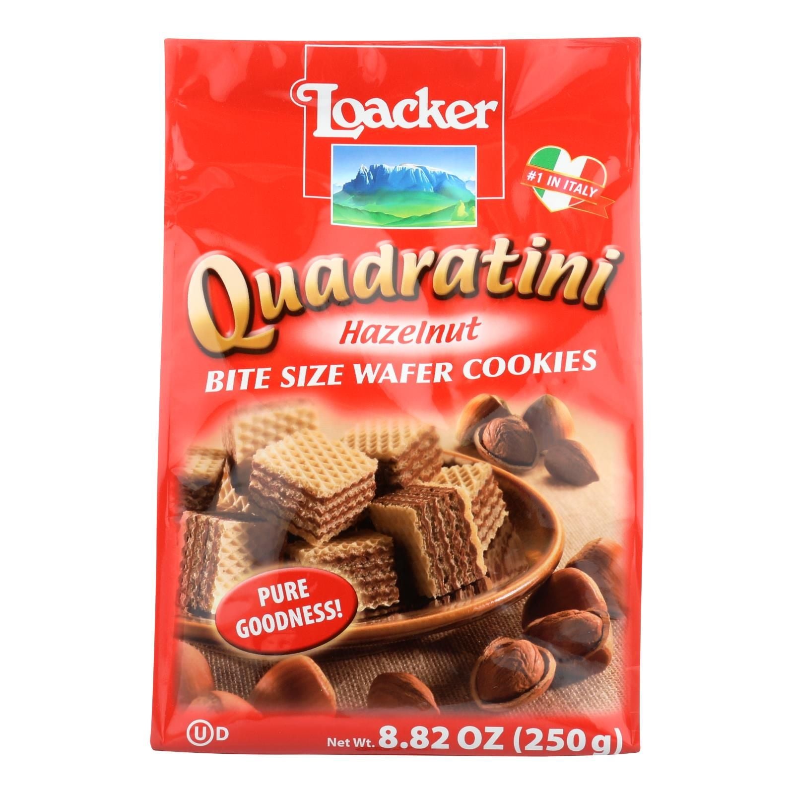 Loacker Quadratini Wafer Cookies - Case Of 6 - 8.82 Oz image 1