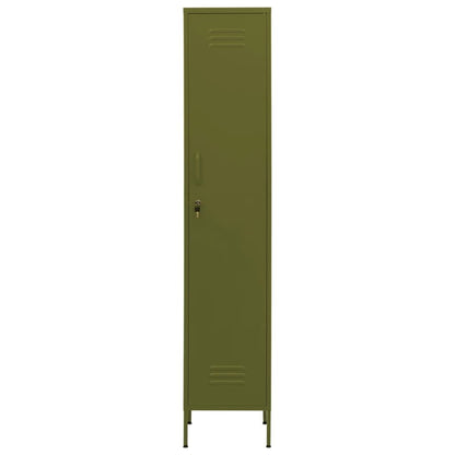 Locker Cabinet Olive Green 13.8"x18.1"x70.9" Steel image 3