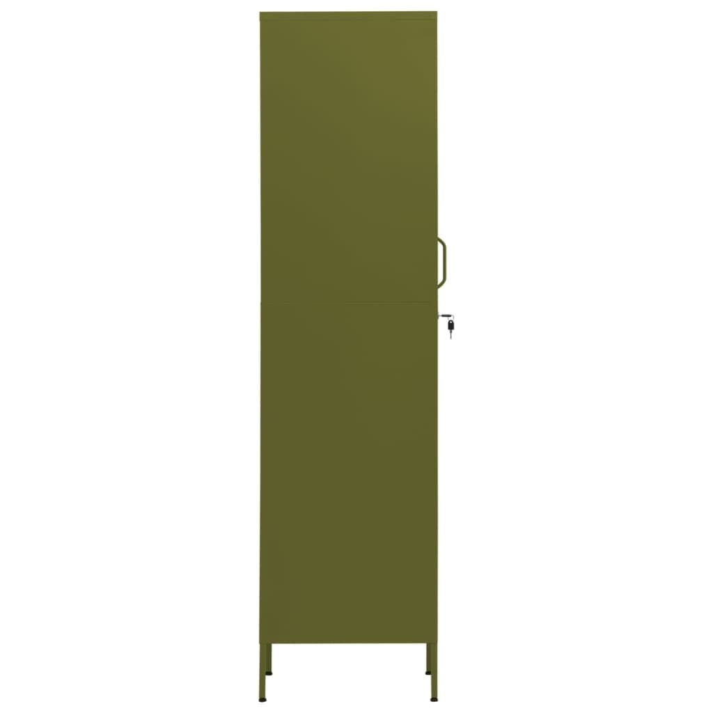 Locker Cabinet Olive Green 13.8"x18.1"x70.9" Steel image 4