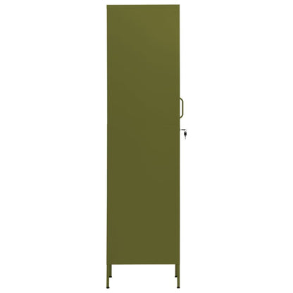Locker Cabinet Olive Green 13.8"x18.1"x70.9" Steel image 4