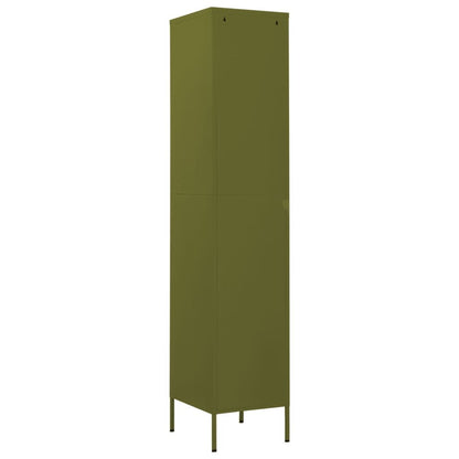 Locker Cabinet Olive Green 13.8"x18.1"x70.9" Steel image 5