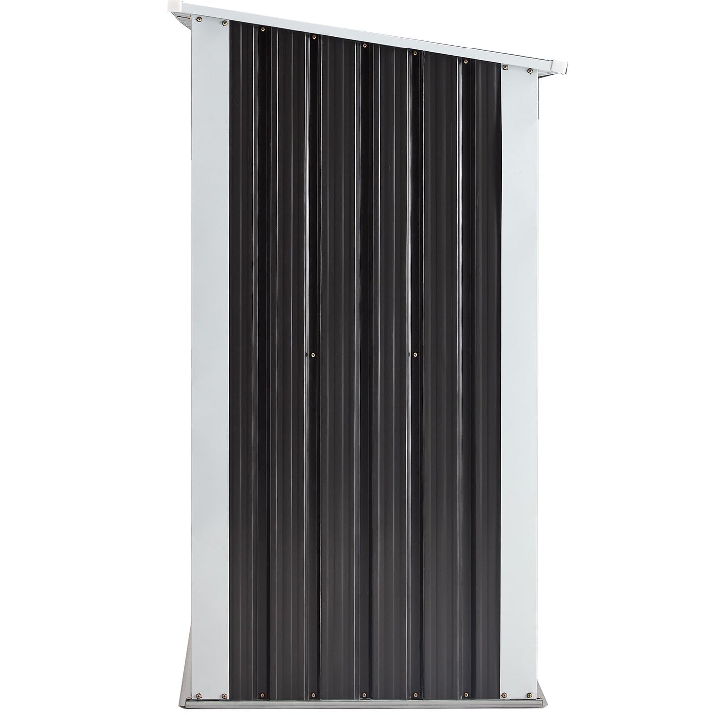Log Storage Shed, Log Holder with Roof, Log Storage Shed, Firewood Rack for Backyard Garden Patio Porch, Anthracite Galv image 3