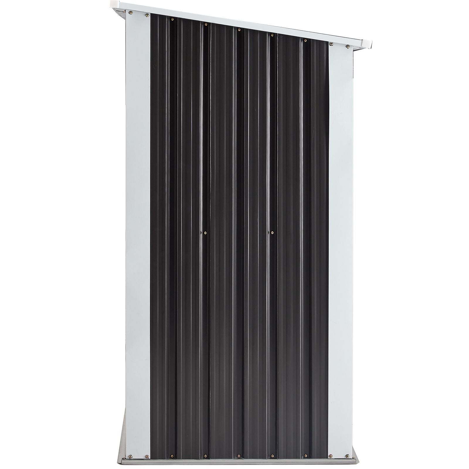 Log Storage Shed, Log Holder with Roof, Log Storage Shed, Firewood Rack for Backyard Garden Patio Porch, Anthracite Galv image 3