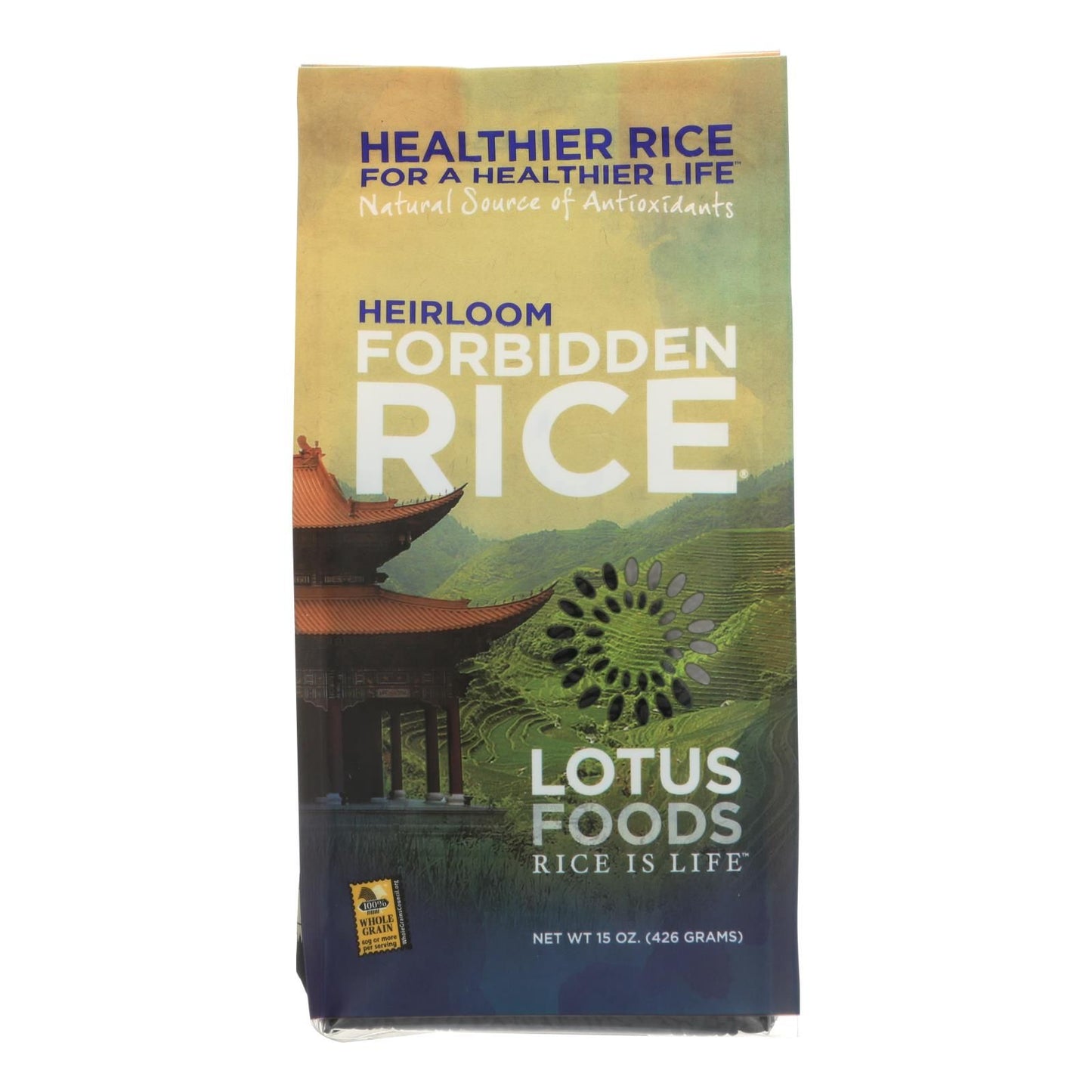 Lotus Foods Heirloom Forbidden Black Rice - Case Of 6 - 15 Oz. image 1