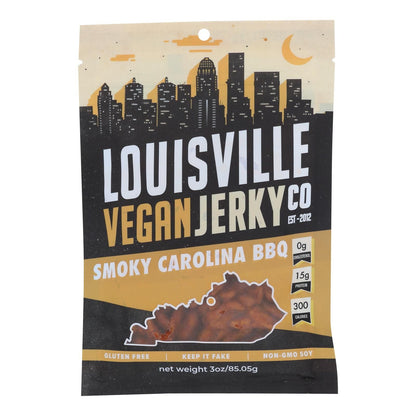 Louisville Vegan Jerky Jerky - Vegan - Carolina Bbq - Case Of 10 - 3 Oz image 1
