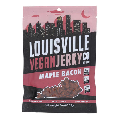 Louisville Vegan Jerky Jerky - Vegan - Maple Bacon - Case Of 10 - 3 Oz image 1